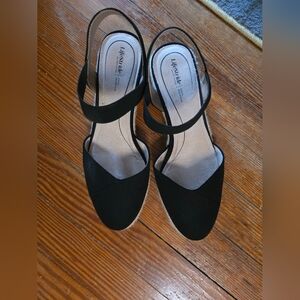 Life Stride Black Espadrille Sandals